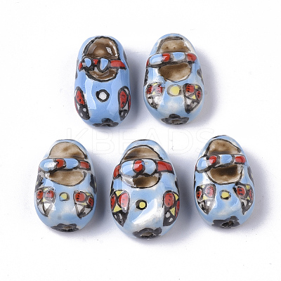 Handmade Porcelain Beads PORC-N004-34-1