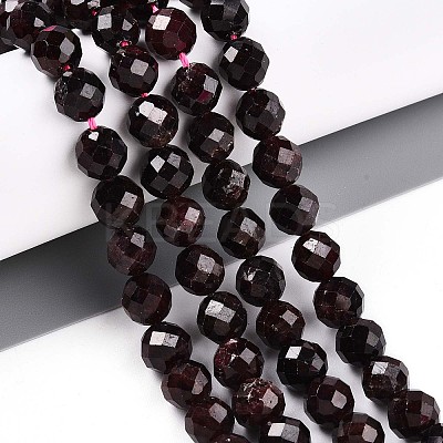 Natural Garnet Beads Strands G-S345-8mm-37-1