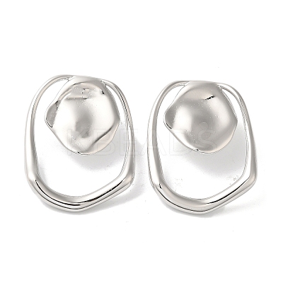 Stainless Steel Stud Earrings for Women EJEW-C110-02P-1