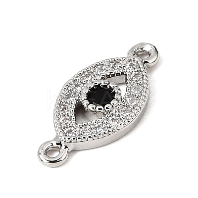 Brass Cubic Zirconia Links KK-P134-61P-1