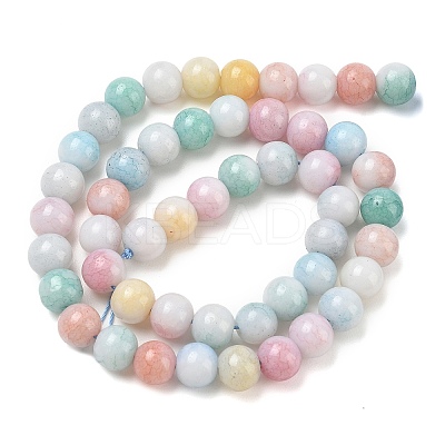 Ombre Effect Dyed Glass Beads Strands GLAA-T031-01O-06-1