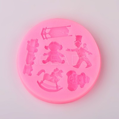 Toy Design DIY Food Grade Silicone Molds AJEW-L054-12-1
