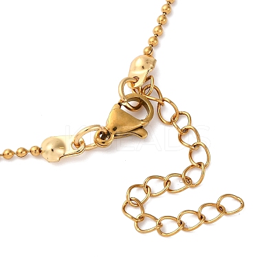 Summer Beach 304 Stainless Steel Starfish Shell Shape Pendant Necklaces NJEW-TA00200-1