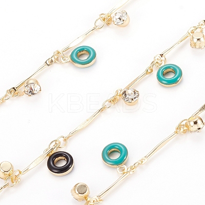 Handmade Brass Beaded Chains CHC-D026-01G-1