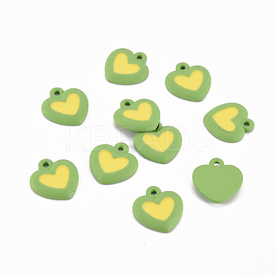 Spray Painted Alloy Enamel Charms PALLOY-T075-129E-RS-1
