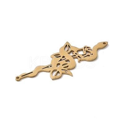 201 Stainless Steel Filigree Pendants STAS-K298-10G-1