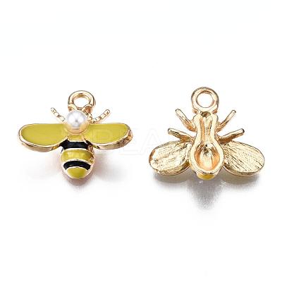 Alloy Enamel Pendants ENAM-S119-010B-1