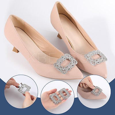 Alloy Rhinestone Shoe Decoration FIND-GF0006-01A-P-1