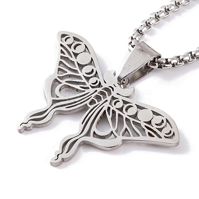 Non-Tarnish 304 Stainless Steel Necklaces NJEW-Q338-03P-1
