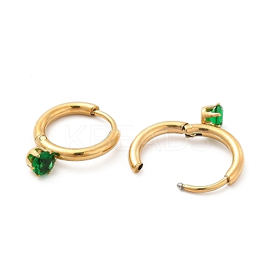Golden Tone 304 Stainless Steel Hoop Earrings EJEW-C055-06A-1