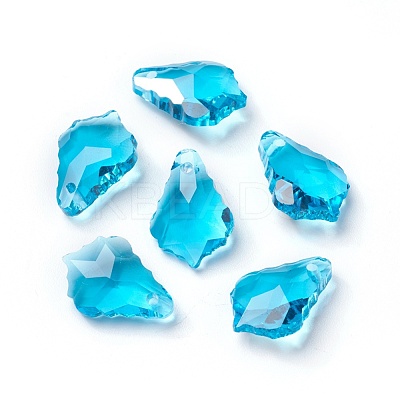 Faceted Glass Pendants GLAA-F068-C11-01-1