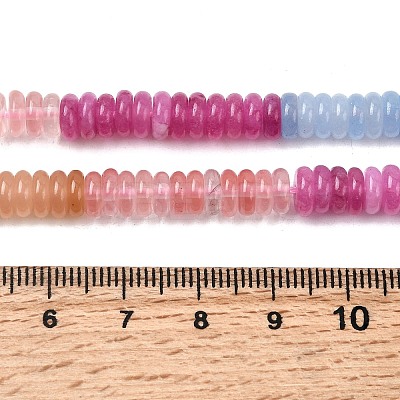 Cherry Quartz Glass & Dyed Natural White Jade & Green Aventurine Beads Strands X-G-H333-02C-1