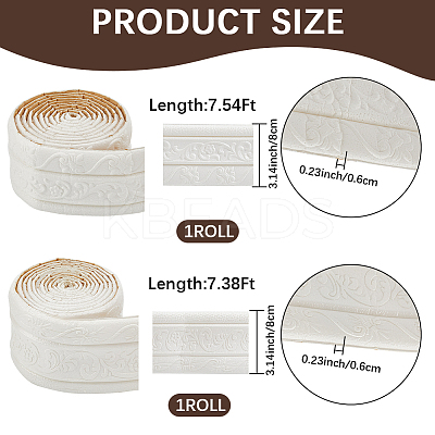 2Pcs 2 Styles Self-Adhesive XPE Grain Contact Paper DIY-CP0011-76-1
