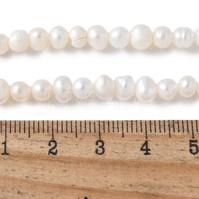Natural Cultured Freshwater Pearl Beads Strands PEAR-I007-07Q-04A-01-1