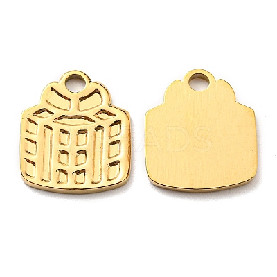 Ion Plating(IP) 304 Stainless Steel Charms STAS-Q248-05G-1
