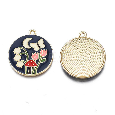 Alloy Enamel Pendants ENAM-N055-113B-1