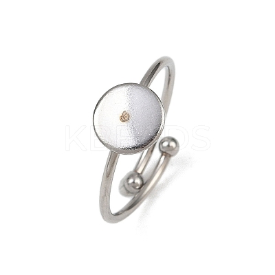 304 Stainless Steel Cuff Ring Components STAS-D372-02P-02-1