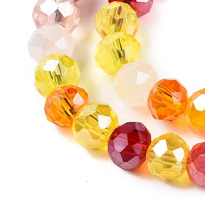 Electroplate Glass Beads Strands GLAA-T023-B16-06-1
