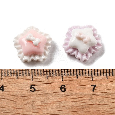 Cute Mini Cartoon Bowknot Series Resin Cabochons X-CRES-I037-04C-1