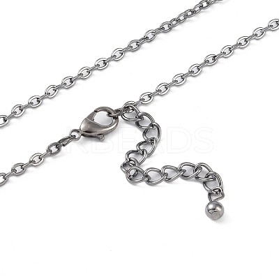 Alloy Star Tassels Pendant Necklace NJEW-M221-02B-1