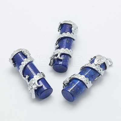 Natural Lapis Lazuli Pendants X-G-O163-E15-1