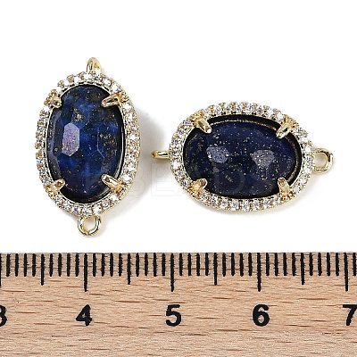 Dyed Natural Lapis Lazuli Faceted Oval Links G-B126-07G-08-1