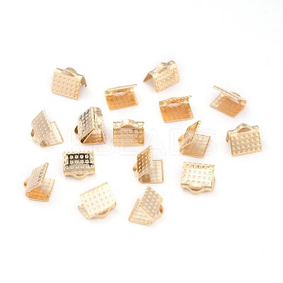 304 Stainless Steel Ribbon Crimp Ends STAS-L244-52G-1