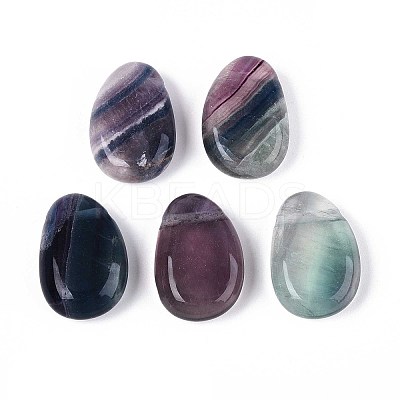 Natural Fluorite Pendants G-N349-08G-1