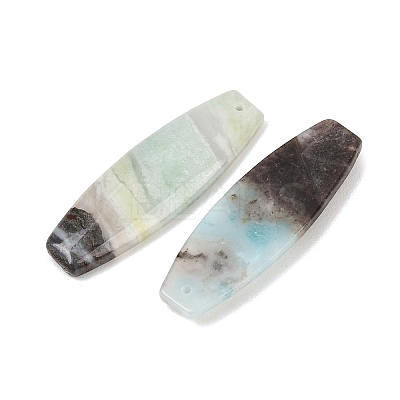 Natural Flower Amazonite Pendants G-K381-20C-1