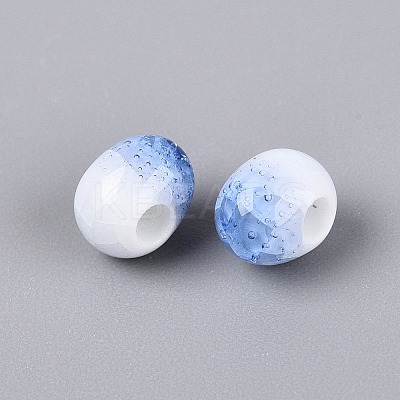 Handmade Crackle Porcelain Beads PORC-Q008-06A-06-1