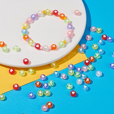 400Pcs 8 Colors Transparent Acrylic Beads TACR-YW0001-44-1