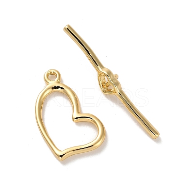 Brass Toggle Clasps KK-H496-09G-1
