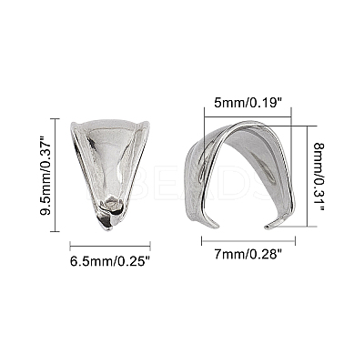 304 Stainless Steel Snap on Bails STAS-UN0009-05P-1