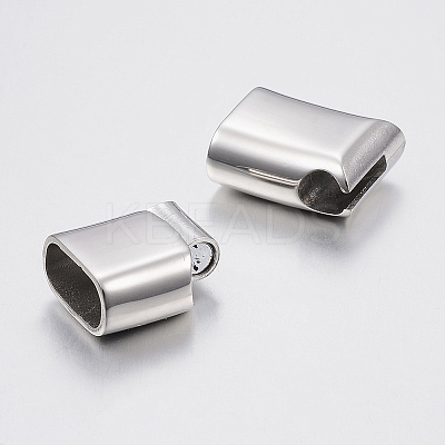 Tarnish Resistant Smooth Surface 304 Stainless Steel Magnetic Clasps with Glue-in Ends LS-STAS-N002-38-1
