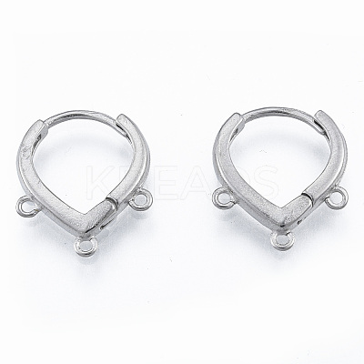Tarnish Resistant 304 Stainless Steel Hoop Earrings Findings LS-STAS-N092-193-1