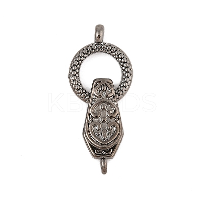 Brass Fold Over Clasps KK-L223-015B-1