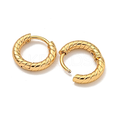 202 Stainless Steel Huggie Hoop Earrings with 304 Stainless Steel Pins for Women EJEW-H003-04G-1