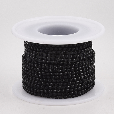 Electrophoresis Iron Rhinestone Strass Chains CHC-Q009-SS12-B01-1