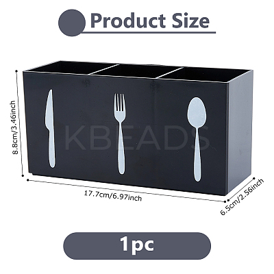 1Pc Plastic Tableware Storage Display Holder ODIS-DC0001-13B-1