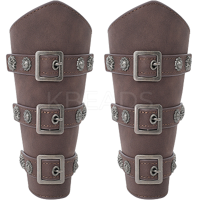 Imitation Leather Cuff Cord Bracelets AJEW-WH20033-034B-1