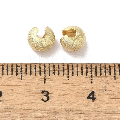 Brass Crimp Beads Covers FIND-Z039-07C-G-1