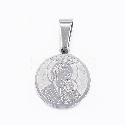Non-Tarnish 304 Stainless Steel Pendants LS-STAS-H355-22P-1