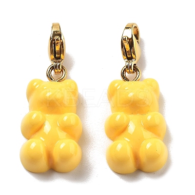 Bear Resin Pendant Decorations STAS-M092-01G-1