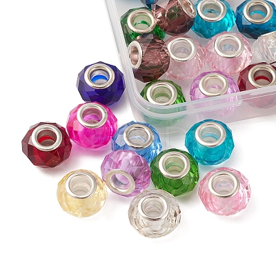 25Pcs Handmade Glass European Beads GLAA-FS0001-53-1