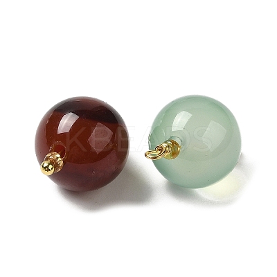 Dyed Natural Agate Pendants KK-P242-09D-G-1