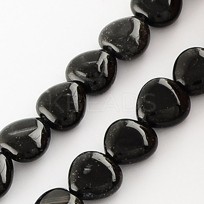Dyed Natural Dyed & Heated Black Onyx Beads Strands X-G-R190-10-1