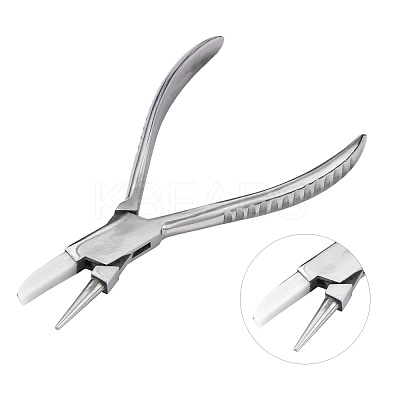 Steel Round Nose and Flat Nylon Jaw Pliers PT-Q006-02-1