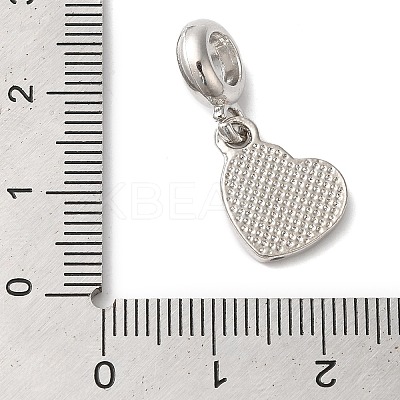 Rack Plating Alloy Light Siam Rhinestone European Dangle Charms PALLOY-S189-23P-1