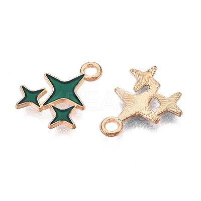 Alloy Enamel Pendants ENAM-T020-38E-RS-1
