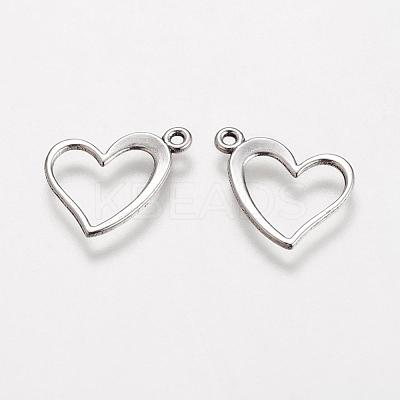 Tibetan Style Alloy Charms TIBEP-22390-AS-LF-1